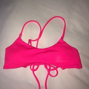 hot pink bikini top